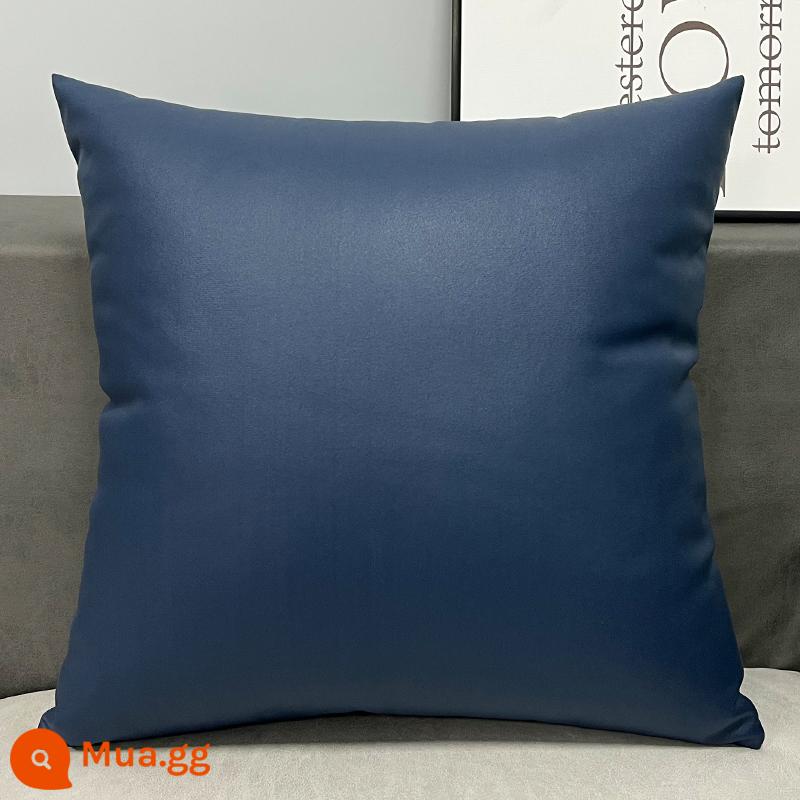 Tùy chỉnh công nghệ vải gối ánh sáng sang trọng Orange sofa da phòng khách đầu giường lớn đệm lưng gối gối không có lõi - Mẫu cổ điển-màu xanh hoàng gia (vỏ gối + lõi gối)