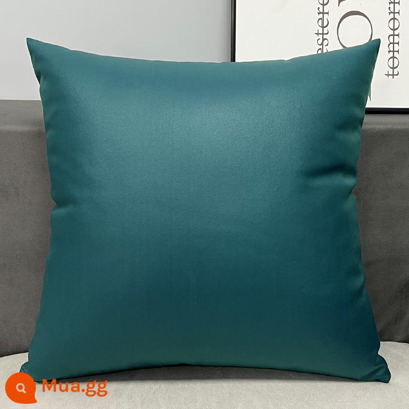 Tùy chỉnh công nghệ vải gối ánh sáng sang trọng Orange sofa da phòng khách đầu giường lớn đệm lưng gối gối không có lõi - Mẫu cổ điển - xanh nhạt (vỏ gối + lõi gối)