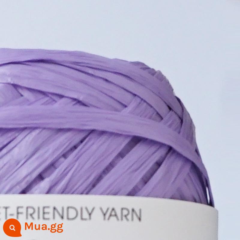 MOODKNITS Sợi Raffia Thân Thiện Với Môi Trường Sợi Cotton Cỏ Nón Túi Tự Làm Móc Thân Thiện Với Sợi Đan ECO RAFFIA - màu tím