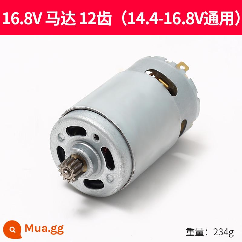 12V sạc máy khoan động cơ 16.8V18V21V25V lithium máy khoan điện động cơ RS550 máy khoan điện động cơ đồng đầy đủ động cơ - Động cơ 16.8v 12 răng (phổ biến cho 14.4-16.8v) dây đồng đầy đủ ● Nguồn mạnh