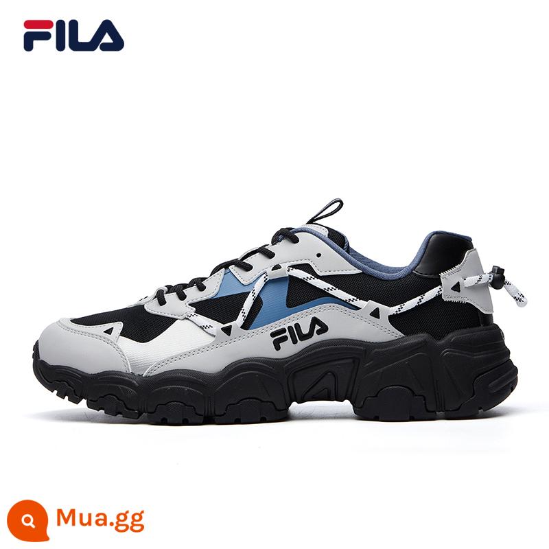 FILA Fila mèo vuốt 1 thế hệ nữ giày bố giày thời trang retro nhẹ giày thể thao đôi giày thường giày nam - [Nam] Đen/Xám củ sen-BV-114111F