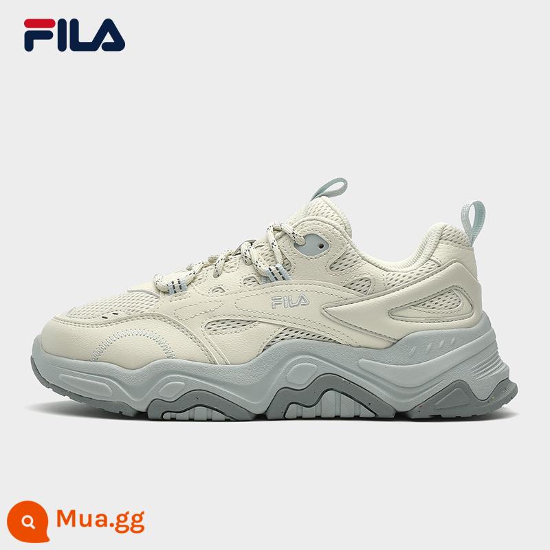 FILA Fila Chính Thức Nữ Giày Retro Giày Thể Thao Thu Đông 2023 Mới Đồi Giày Dày-Đế Bố giày - Măng tây trắng/Hạt hồ trăn-WP