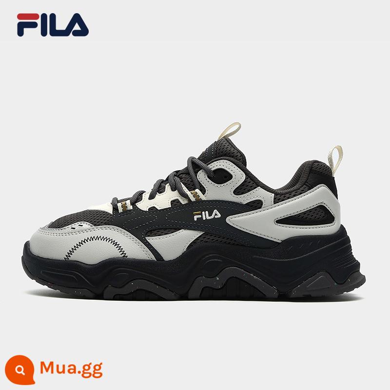 FILA Fila Chính Thức Nữ Giày Retro Giày Thể Thao Thu Đông 2023 Mới Đồi Giày Dày-Đế Bố giày - Sắt rèn/gốc sen xám-FV