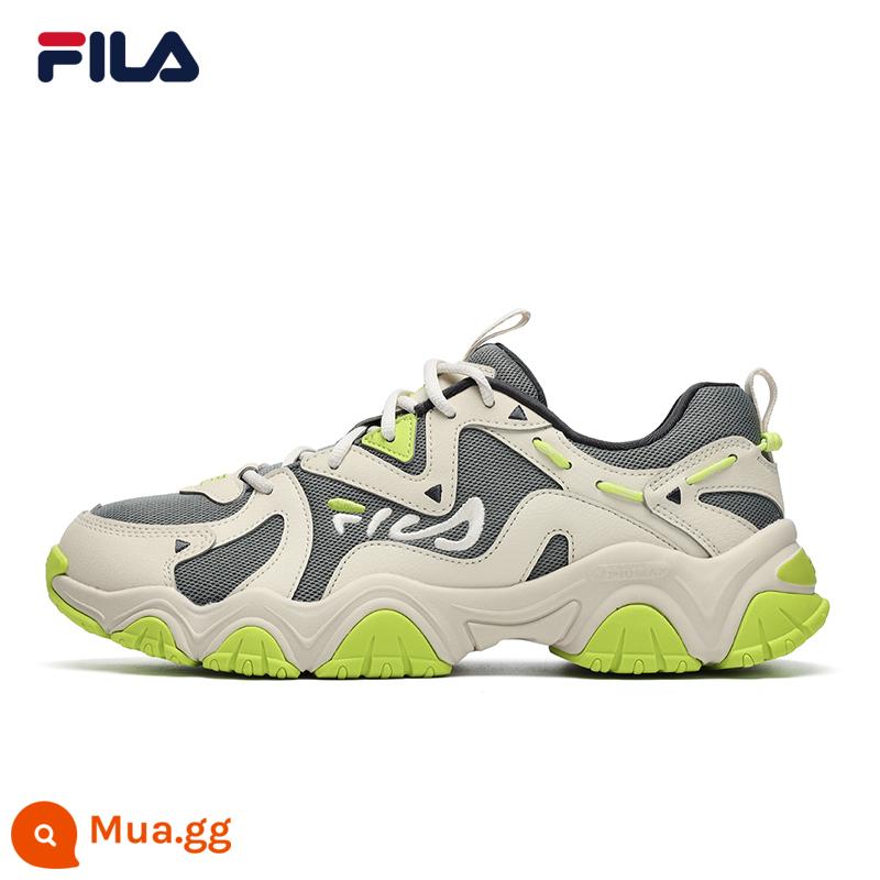 FILA Fila couple mèo vuốt giày nam thế hệ thứ 4 giày thể thao retro thời trang đế dày giày thường giày daddy giày nữ - [Nam] Thiên Nga Xám/Trắng Trung Bình-MW