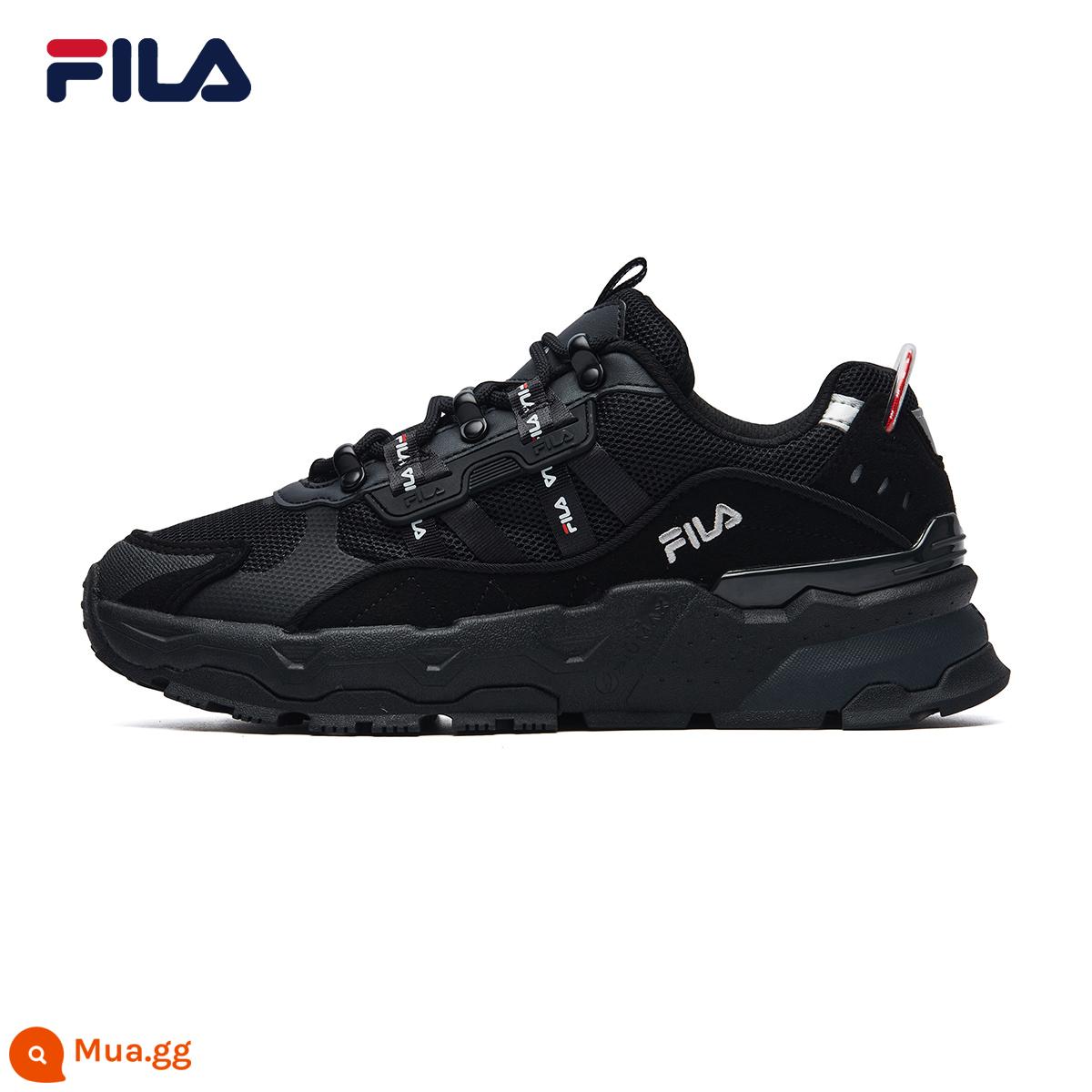 FILA Fila chính thức của bé hơi thở của bố Giày Giày nữ Giày retro thời trang nhẹ Giày thể thao ngoài trời dành cho nữ - [Nữ] Đen-BK