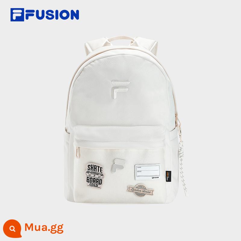 FILA FUSION Fila Ba Lô Cặp Đôi Mùa Thu 2023 Ba Lô Túi Nữ Sinh Viên Học Túi Máy Tính Nam - Loại C-Bắp Trắng-IV