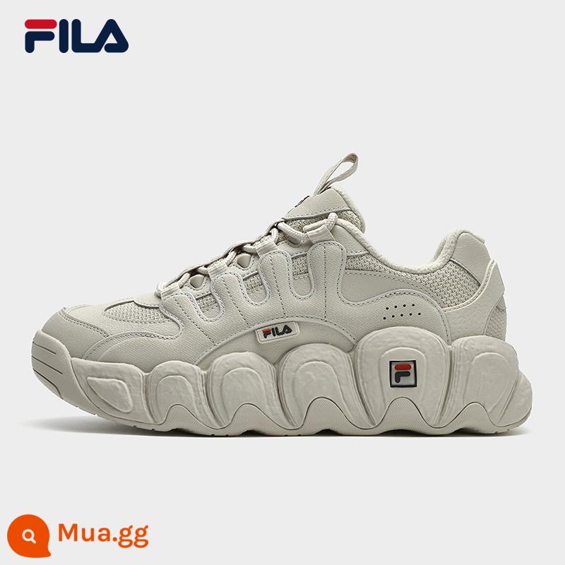 FILA Fila Chính Thức Nam Retro Giày Mùa Đông 2023 Phong Cách Mới Nhung Bánh Sừng Bò Giày Giày Bố Giày - Bột yến mạch màu-OM