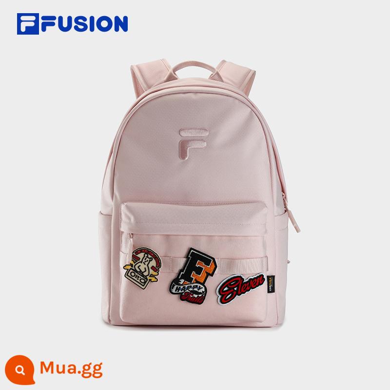 FILA FUSION Fila Ba Lô Cặp Đôi Mùa Thu 2023 Ba Lô Túi Nữ Sinh Viên Học Túi Máy Tính Nam - Loại D-Xám Hồng-PK