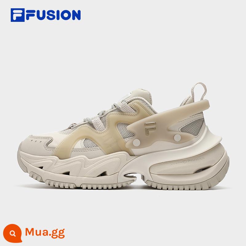 FILA FUSIONFila chính thức hợp thời trang thương hiệu giáp giày bố giày nữ giày đế dày giày thể thao thông thường - Bột yến mạch/Birch Brown-OB