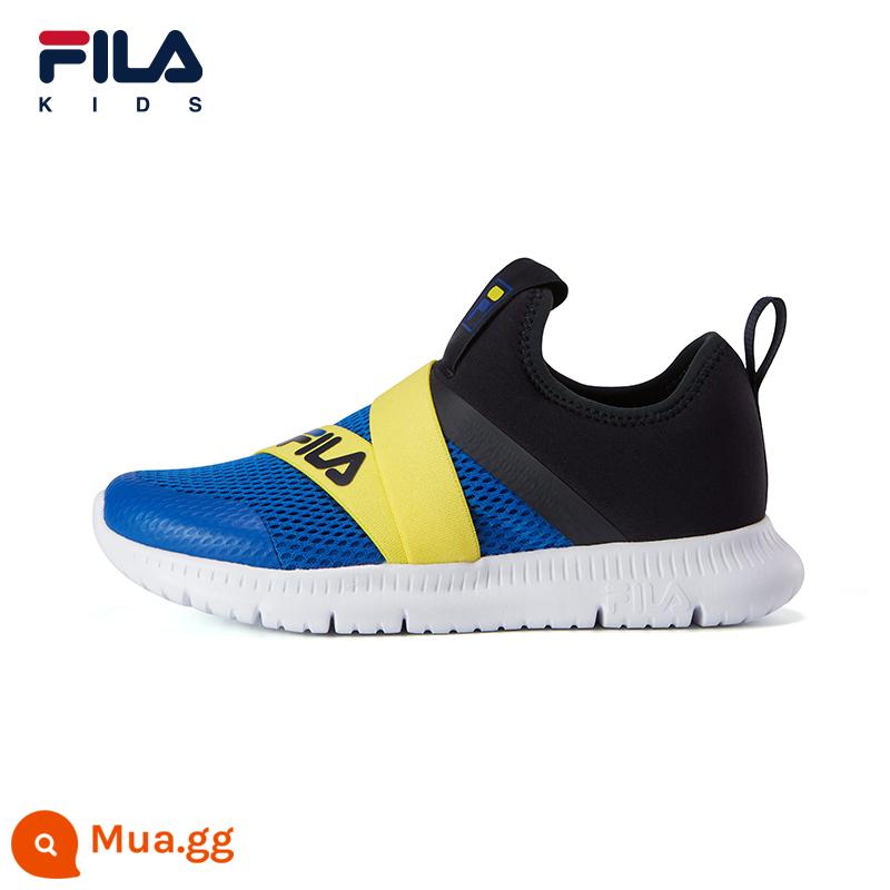 FILA KIDSFila giày trẻ em giày thể thao trẻ em mùa hè bé trai và bé gái một bàn đạp giày lưới thoáng khí giày chạy bộ - [Big Kids] Legend Blue/Xanh hải quân-ANB