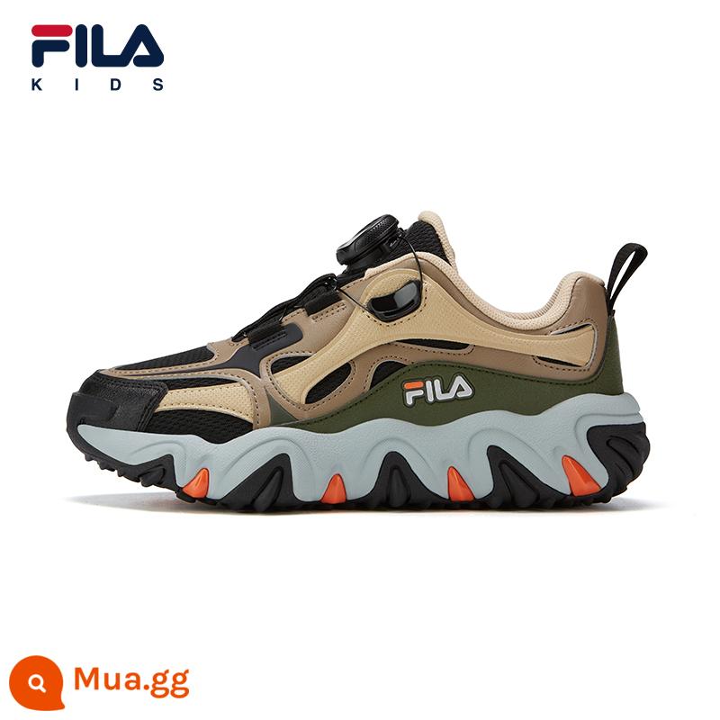 FILA KIDSFila Giày Trẻ Em Bé Trai Và Bé Gái Giày Thể Thao Mùa Đông 2023 Trẻ Em Mới Lớn Trẻ Em Núm Móng Vuốt Hổ giày - Đen/Benbu Nâu-PBG