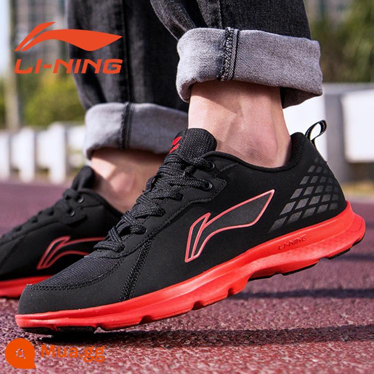 Giày nam Li Ning giày chạy bộ giày nam phá mã giải phóng mặt bằng giày chạy bộ thu đông giày bố giày thể thao mùa đông chính hãng nam - 027 đen đỏ