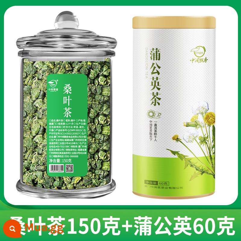 Zhongmin Piaoxiang Kem Lá Dâu Tằm Trà 150G/hộp Lá Dâu Tằm Tươi Trà Lá Khô Chính Thức Cửa Hàng Flagship Trà Thảo Dược - [Tổ hợp F] = (trà lá dâu + bồ công anh)