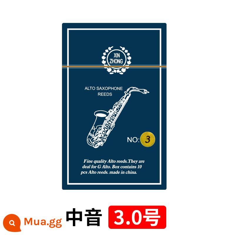 Xinzhong saxophone sậy drop e drop b cao độ tenor clarinet clarinet alto người mới bắt đầu phụ kiện nhạc cụ - Alto Saxophone (Hộp Đơn) 3.0