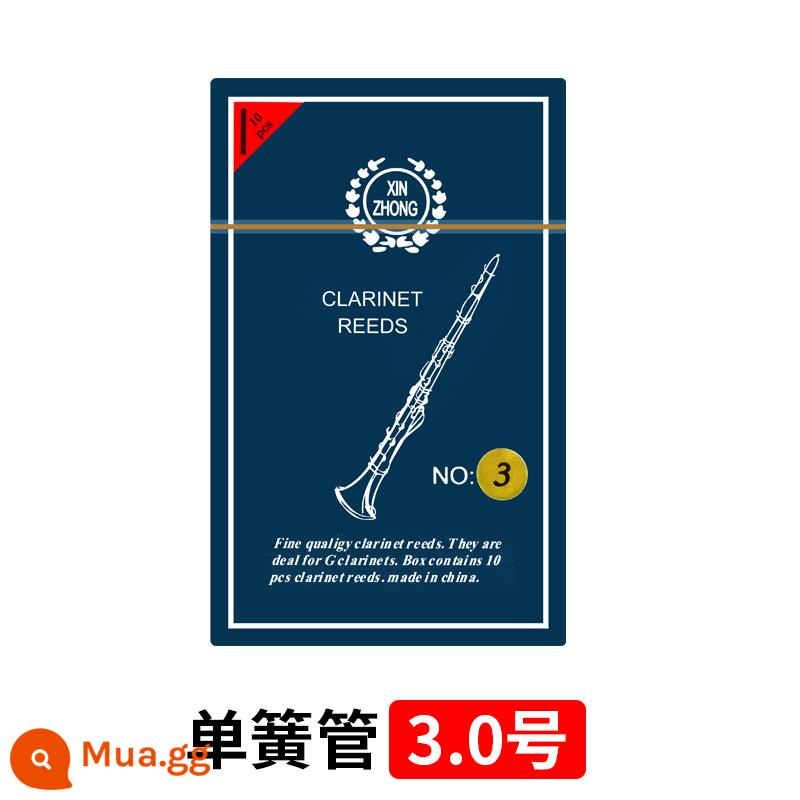 Xinzhong saxophone sậy drop e drop b cao độ tenor clarinet clarinet alto người mới bắt đầu phụ kiện nhạc cụ - Clarinet (hộp đơn) 3.0