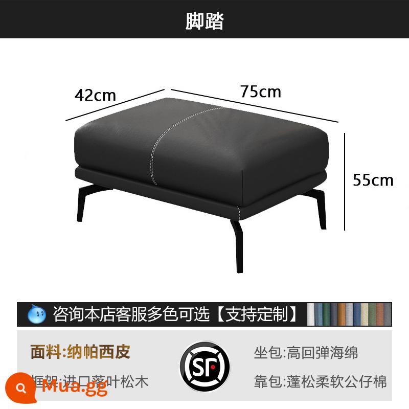 Ghế sofa văn phòng bàn cà phê kết hợp tiếp tân kinh doanh cuộc họp đơn giản tiếp khách đàm phán bộ ba người hiện đại ghế sofa văn phòng - Sofa nhỏ (bệ để chân)