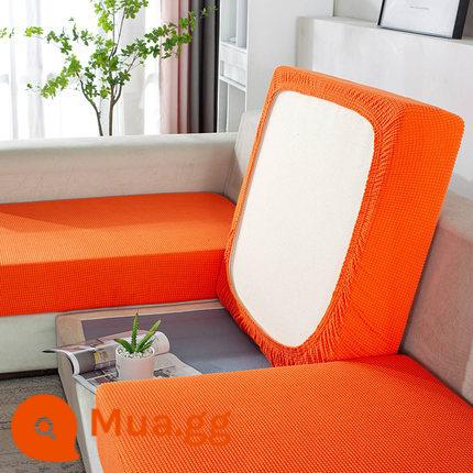 Kẻ sọc co giãn ghế sofa bao gồm tất cả kết hợp ghế sofa đệm tựa lưng bọc ghế sofa đa năng bọc ghế sofa - Kẻ sọc màu cam chải