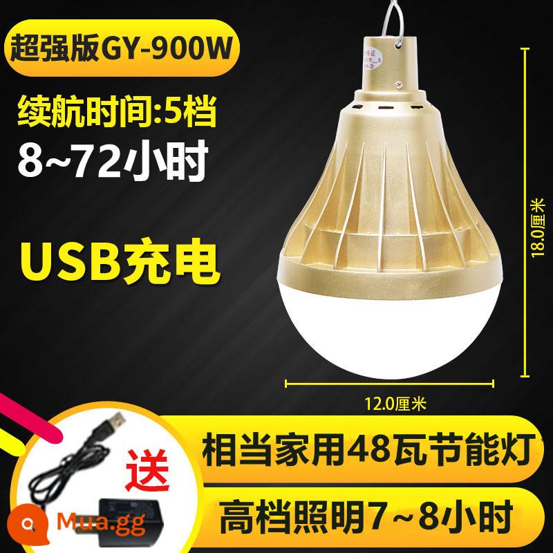 Đèn LED Sạc Bóng Đèn Di Động Gia Đình Gian Hàng Chợ Đêm Chiếu Sáng Siêu Sáng Mất Điện Khẩn Cấp Đèn Cắm Trại Ngoài Trời - Siêu 900W---công suất 48 watt + thời lượng pin 72 giờ [12000 mAh]