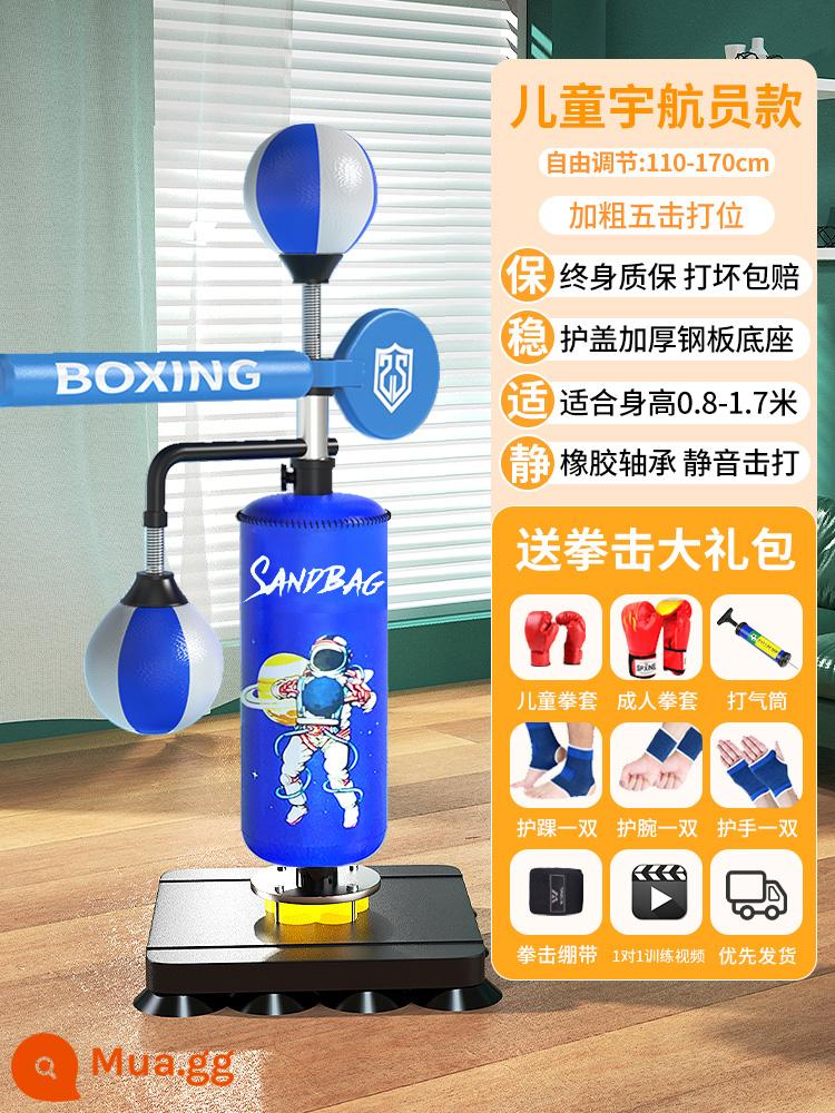 Boxing trẻ em phản lực mục tiêu tập tại nhà bao cát bao cát bóng tốc độ Tuấn đánh Sanda xoay dọc trẻ em - [Phi hành gia trẻ em] Mẫu Flagship táo bạo ✅ Phù hợp cho chiều cao 0,8m-1,7m