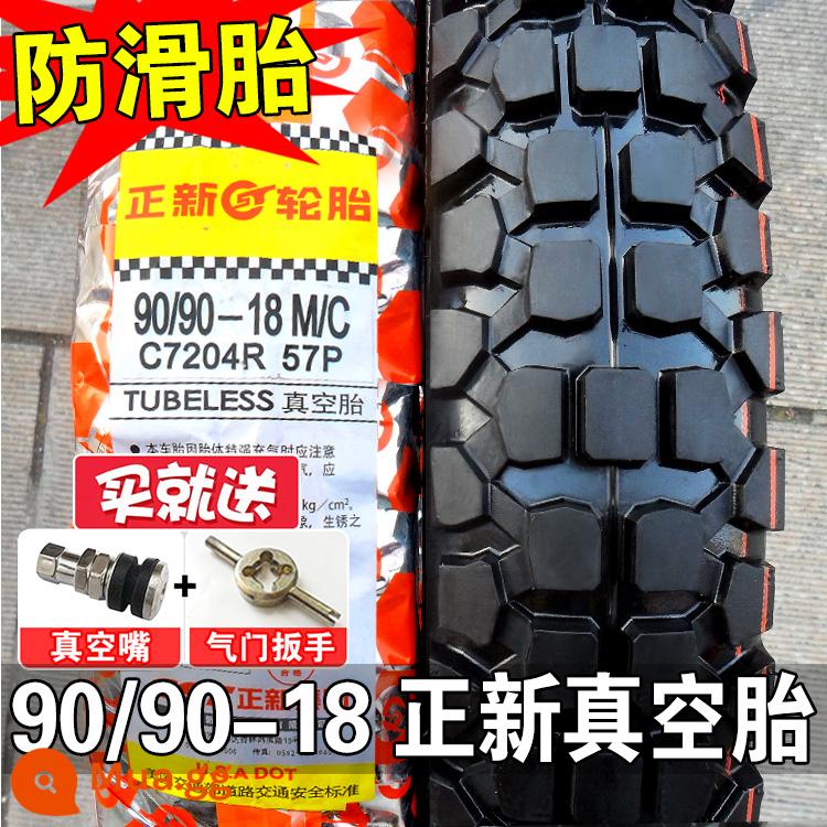 Zhengxin Tyre 90/90-18 lốp không săm 100/80-18 lốp địa hình lốp trước lốp sau lốp xe máy Hạ Môn - Lốp không săm 90/90-18 Zhengxin (lốp địa hình, bảo hành một năm)