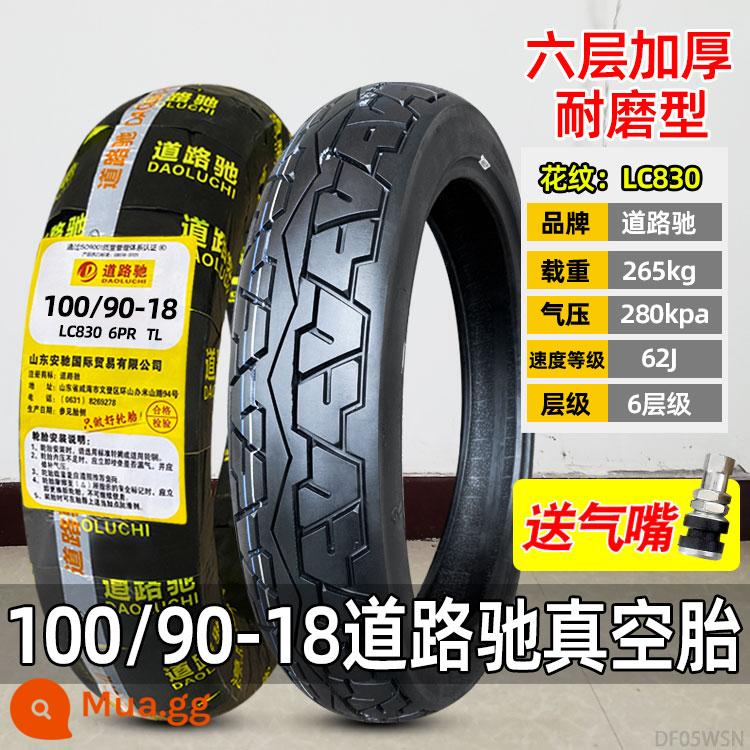 Zhengxin Tyre 90/90-18 lốp không săm 100/80-18 lốp địa hình lốp trước lốp sau lốp xe máy Hạ Môn - Lốp không săm 100/90-18 Luchi 6 lớp (dày - bảo hành 3 năm)