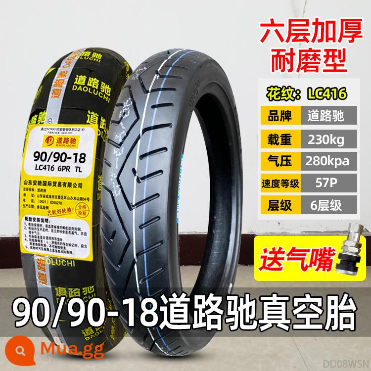 Zhengxin Tyre 90/90-18 lốp không săm 100/80-18 lốp địa hình lốp trước lốp sau lốp xe máy Hạ Môn - Lốp không săm 90/90-18 Luchi 6 lớp (dày - bảo hành 3 năm)