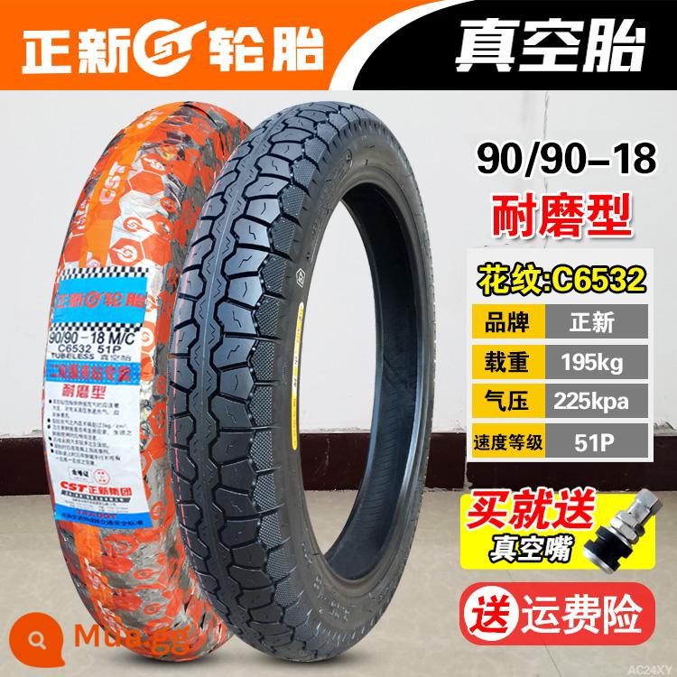 Zhengxin Tyre 90/90-18 lốp không săm 100/80-18 lốp địa hình lốp trước lốp sau lốp xe máy Hạ Môn - Lốp không săm 90/90-18 Zhengxin (loại chịu mài mòn, bảo hành một năm)