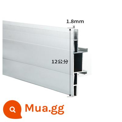 Cấu hình hộp đèn Kabu khung uv HD phim mềm hộp đèn túi cột h kéo vải hồ sơ biển quảng cáo hợp kim nhôm ngoài trời - Bạc hai mặt 12 cm (dày 1,8)