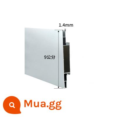 Cấu hình hộp đèn Kabu khung uv HD phim mềm hộp đèn túi cột h kéo vải hồ sơ biển quảng cáo hợp kim nhôm ngoài trời - Bạc 2 mặt dày 8cm (dày 1,2)