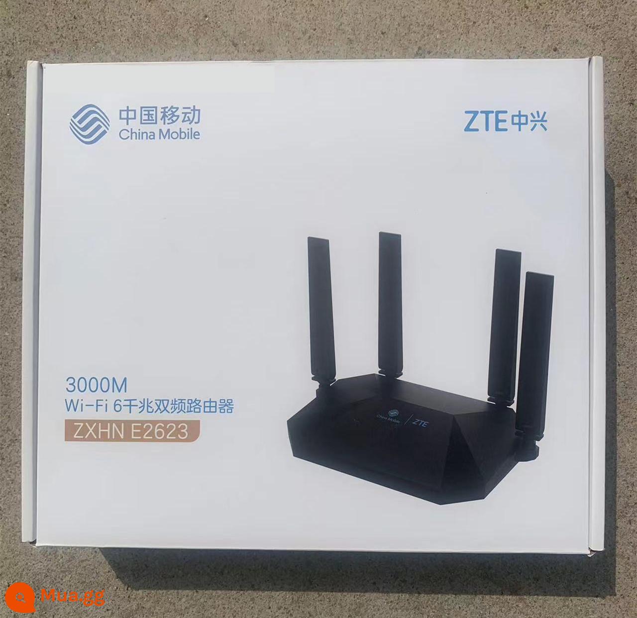 China Mobile rax3000z cổng Gigabit tần số kép bộ định tuyến WiFi6 không dây 3000M rax3000q - Bộ định tuyến di động ZTE ax3000M [từ một thiết bị]