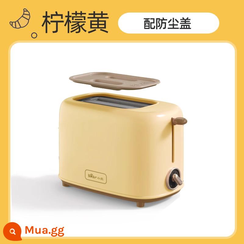 Máy nướng bánh mì Bear gia nhiệt lát bánh sandwich máy nướng bánh mì nhỏ Máy nướng bánh mì đất hoàn toàn tự động - Màu vàng chanh 1: [Giao kèm tấm che bụi]