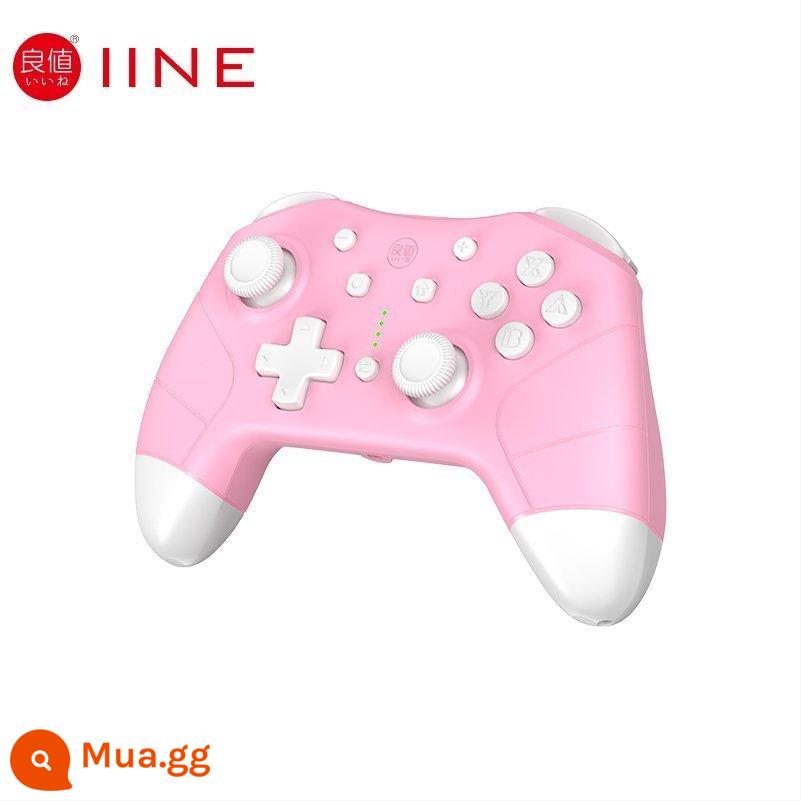 Giá trị tốt công tắc ban đầu chơi game tay cầm pro bluetooth không dây rung liên tục máy tính máy tính trong suốt - [Giá tốt] Tay cầm lập trình macro đánh thức thế hệ thứ năm - L704 màu hồng đi kèm móng vuốt mèo