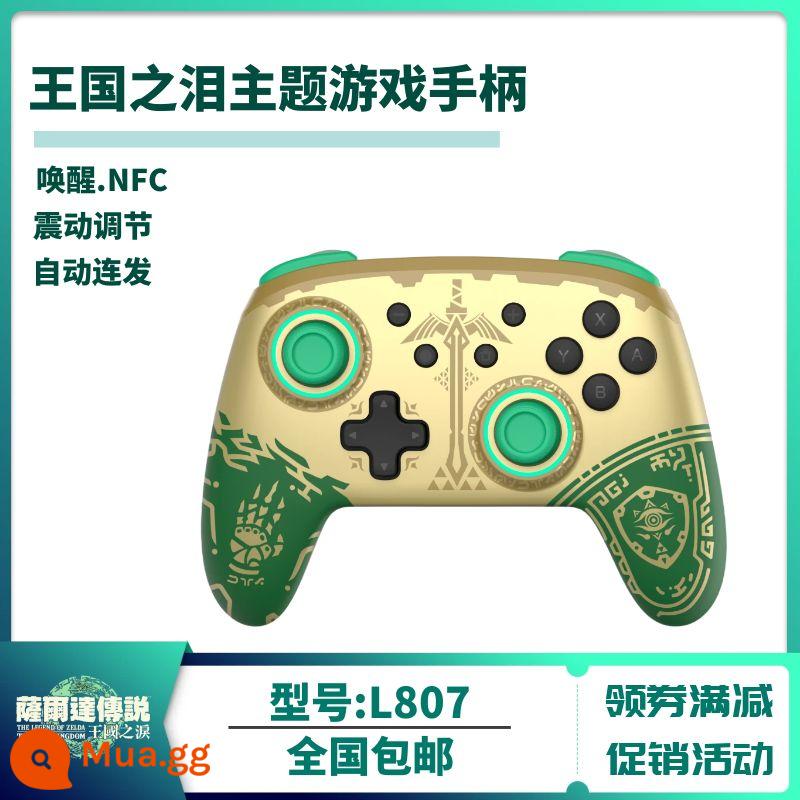 Giá trị tốt công tắc ban đầu chơi game tay cầm pro bluetooth không dây rung liên tục máy tính máy tính trong suốt - Good Value/Tears of the Kingdom-Controller L807 đi kèm nắp bật