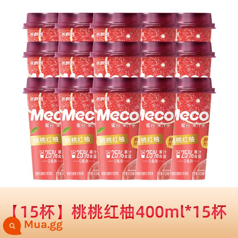 Xiangpiaopiao meco mật ong thung lũng trà nước trái cây trà trái cây uống 400ml * 15 ly hộp đầy đủ đào bưởi đỏ uống liền - [15 cốc] Bưởi đào 400ml*15 cốc