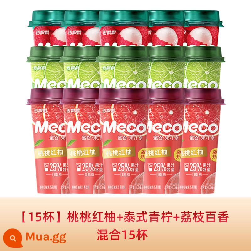 Xiangpiaopiao meco mật ong thung lũng trà nước trái cây trà trái cây uống 400ml * 15 ly hộp đầy đủ đào bưởi đỏ uống liền - [15 cốc] Trộn 15 cốc bưởi đào + chanh thái + vải thiều và chanh dây