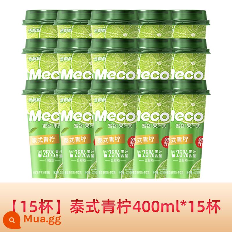 Xiangpiaopiao meco mật ong thung lũng trà nước trái cây trà trái cây uống 400ml * 15 ly hộp đầy đủ đào bưởi đỏ uống liền - [15 cốc] chanh Thái 400ml*15 cốc