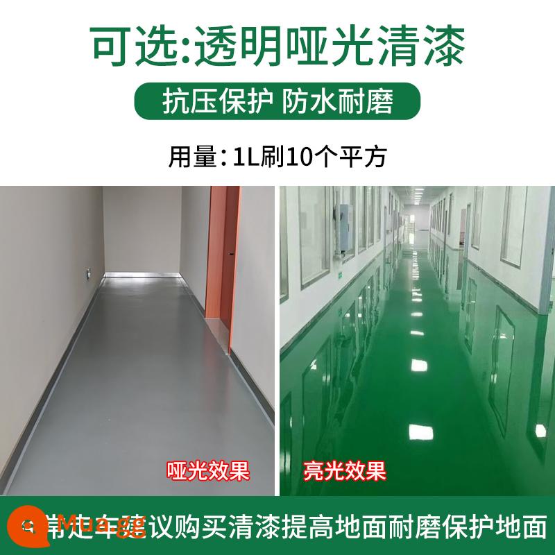 Sơn sàn epoxy gốc nước sơn sàn chống thấm chịu mài mòn sơn sàn xi măng nhà xưởng sơn nhựa gia dụng trong nhà và ngoài trời - Sơn mờ [dụng cụ xây dựng miễn phí]