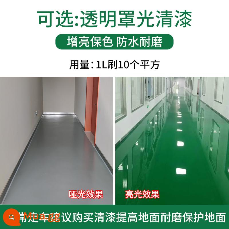 Sơn sàn epoxy gốc nước sơn sàn chống thấm chịu mài mòn sơn sàn xi măng nhà xưởng sơn nhựa gia dụng trong nhà và ngoài trời - Sơn bóng sáng [dụng cụ xây dựng miễn phí]