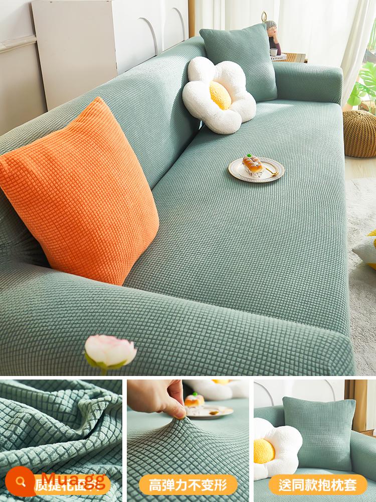 Vỏ bọc ghế sofa bao gồm tất cả các loại vỏ hình chữ vạn mùa thu đông Vỏ bọc ghế sofa 2023 Vỏ đàn hồi phổ thông bốn mùa mới chống mèo cào - cánh đồng lúa mì - cỏ xanh