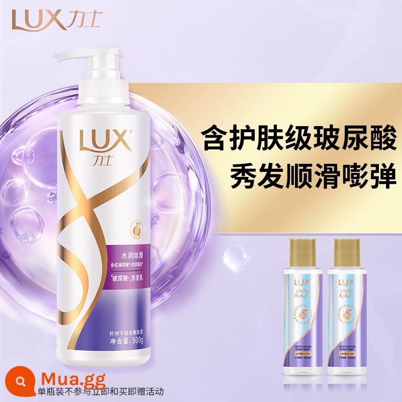 Lux Hyaluronic Acid Dầu Gội Dưỡng Ẩm, Mềm Mượt, Mịn Màng, Dưỡng Ẩm, Phục Hồi, Cải Thiện Tóc Xoăn Và Hương Thơm Gội Và Chăm Sóc - [Một chai dưỡng ẩm và làm mượt] Dầu gội 500g+100g*2