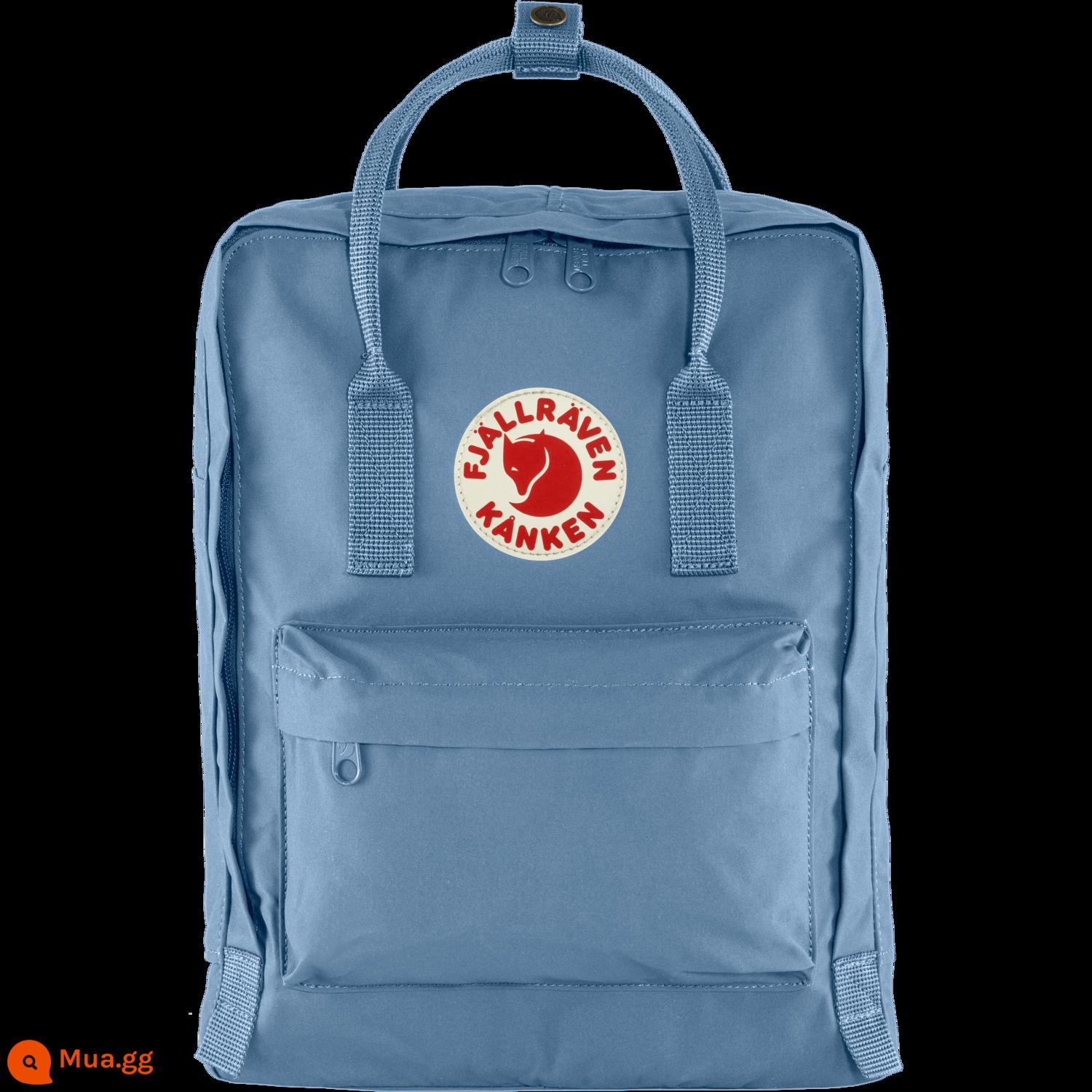 Thụy Điển đích thực Fjallraven cáo bắc cực ba lô Kanken nam nữ nhẹ ba lô du lịch túi thể thao - Sườn Xanh 519