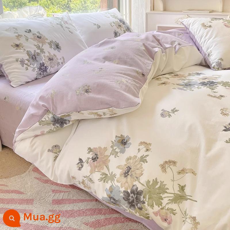 Đơn giản chăn ga cotton đơn mảnh 150x200 đơn ký túc xá sinh viên chăn ga 200x230 chăn đơn nam - Trang viên Sophie