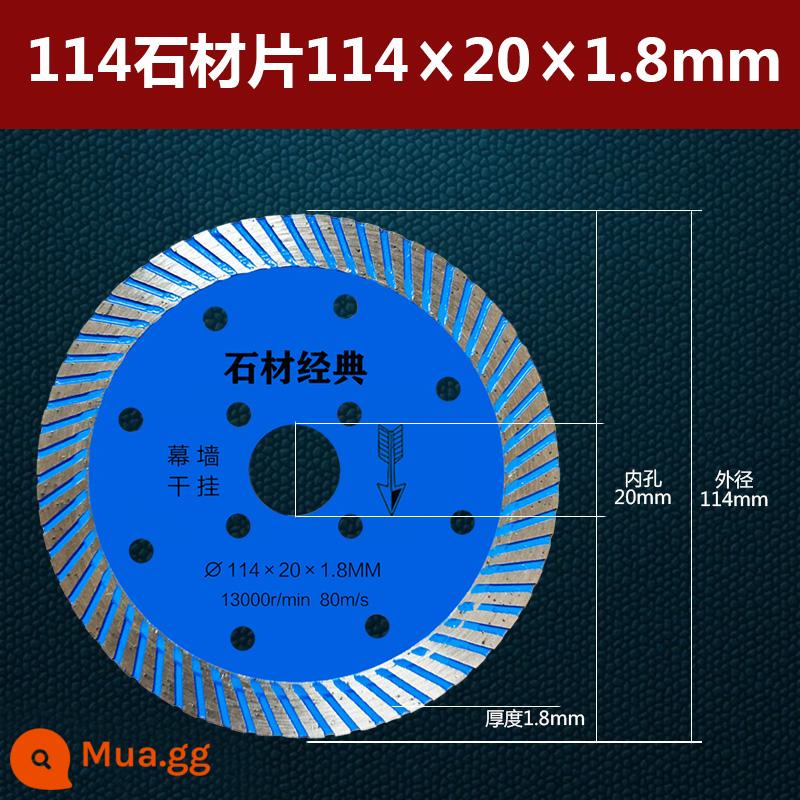 Lưỡi cắt đá máy mài góc đặc biệt cắt khô vua lưỡi cưa kim cương gạch bê tông đá cẩm thạch đá granite - 114 Đá Cổ Điển