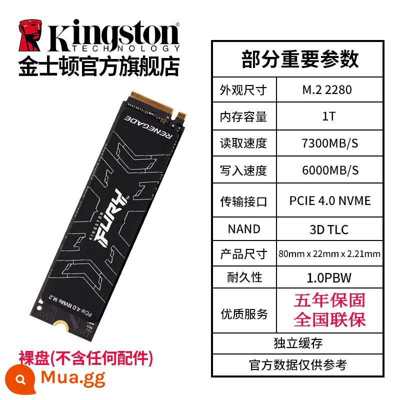 Ổ cứng thể rắn Kingstonkc3000 PCIE4.0 M.2 500G/1T/2T notebook PS5 máy tính để bàn SSD - Mẫu thể thao điện tử-1000G