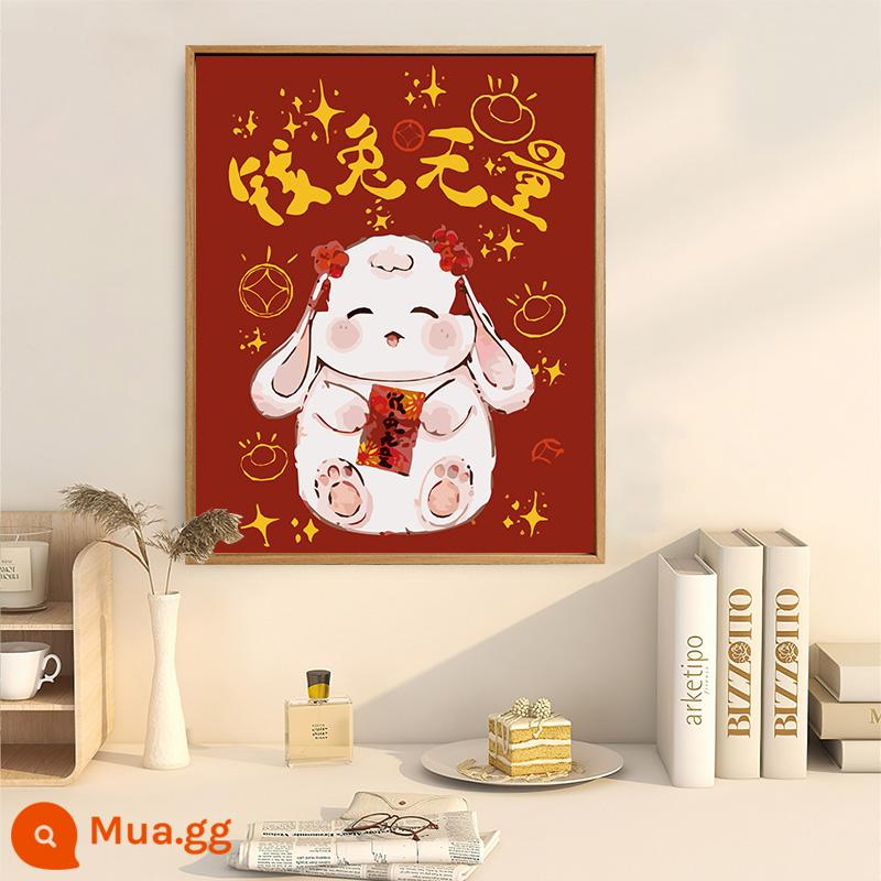 Năm mới handmade tự làm sơn dầu kỹ thuật số vẽ tay tranh tô màu dầu màu acrylic tranh lấp đầy cao cấp tranh trang trí - X0794