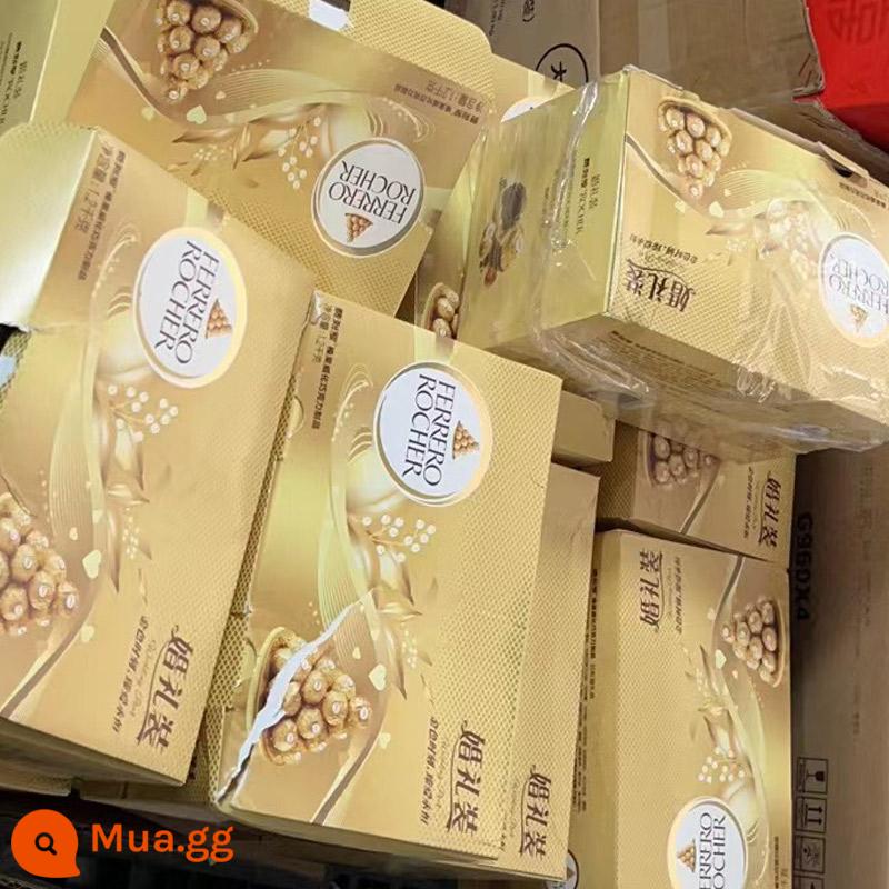 Sôcôla cưới Ferrero 96 miếng Kim Sa lưới đồ ăn nhẹ màu đỏ đi kèm quà tặng kẹo cưới số lượng lớn hộp quà tặng Ferrero - Hộp bên ngoài của sản phẩm sản xuất tháng 8 bị hư [96 viên dành cho đám cưới]