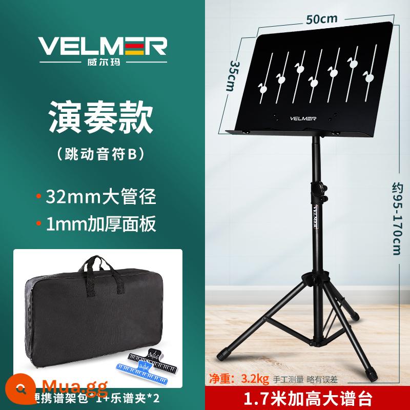 Phổ giá đàn guitar guzheng trống violon nhạc giá di động giá nhạc đa năng liftable bảng phổ - Beat Note B+Pack+2 Clip