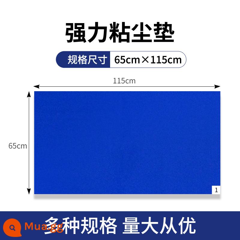 Nhà xưởng không bụi dính bụi mạnh thảm cửa hộ gia đình dùng một lần có thể xé được thảm trải sàn PE màu xanh chống tĩnh điện 60*90 - Màu xanh 65*115cm (26*45 inch) 10 cuốn 30 trang/cuốn