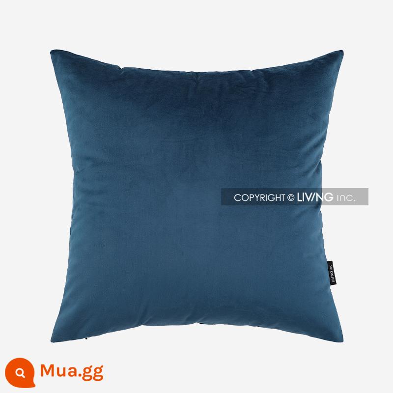 LIVING inc Gối nhung màu xanh phổ Phổ gối sofa ins giường đệm gối văn phòng phòng khách - màu xanh Niagara