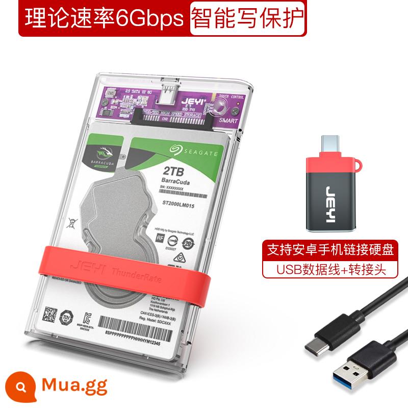 Hộp ổ cứng thể rắn di động JEYI Jiayi 2,5 inch sata bên ngoài ổ cứng cơ học đa năng usb notebook - Bộ｜XRAY-580B 10G tiêu chuẩn + Bộ đổi nguồn AC